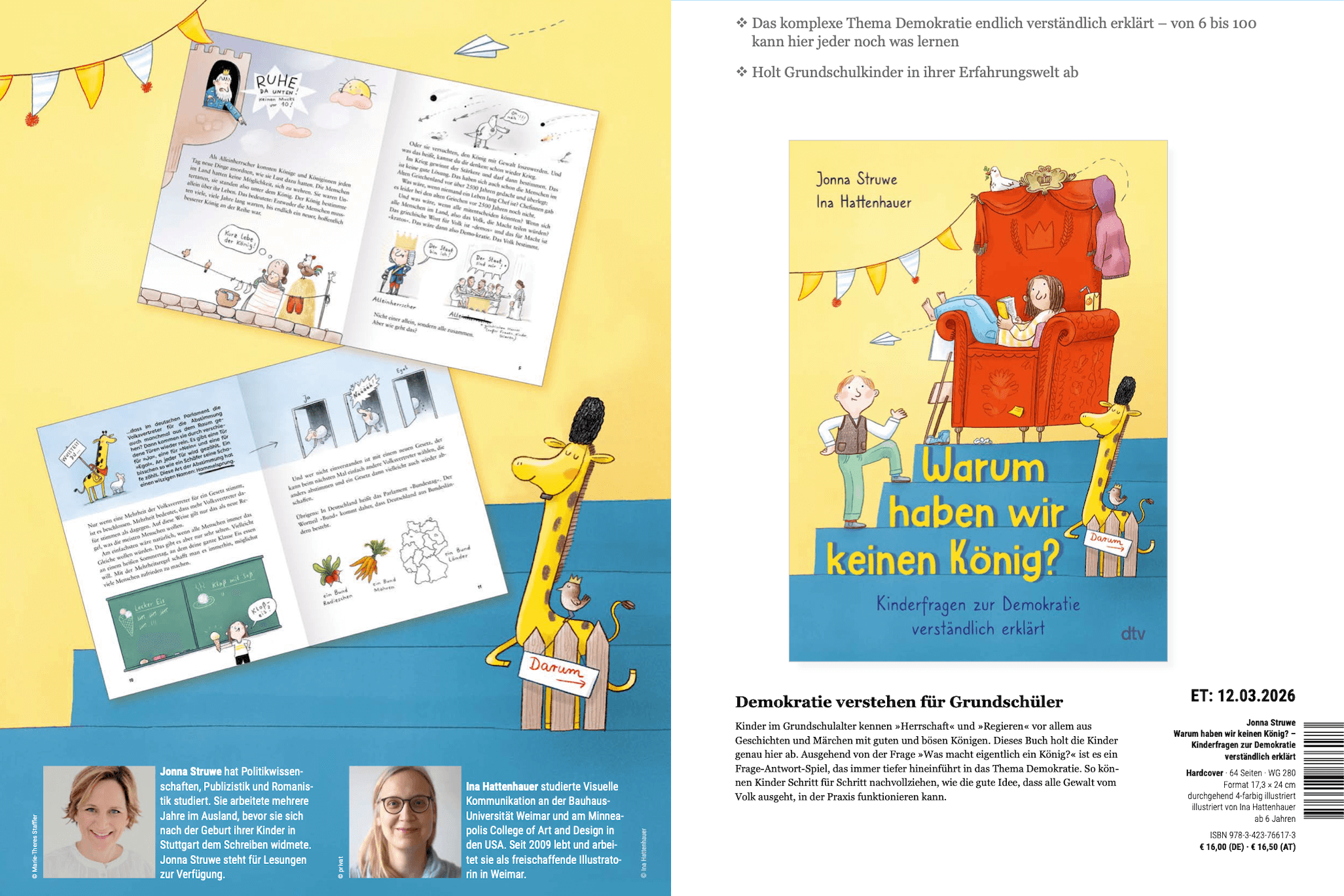 Verlagsvorschau Cover und Inhalt Warum haben wir keinen König